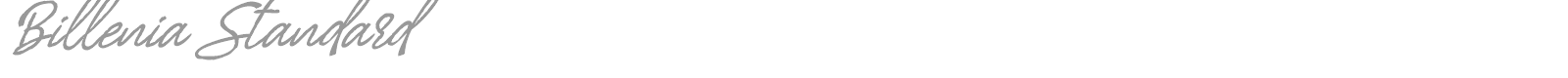 Billenia font preview